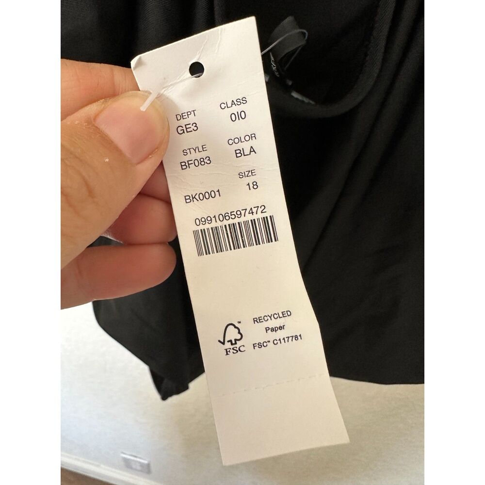 J. Crew NWT Black Womens Size 18 One Piece Swimsuit - Picture 5 of 9